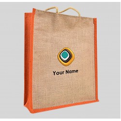 Embroidered Jute Bag
