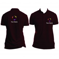 Embroidered Polo T-shirt - Maroon