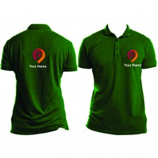 Embroidered Polo T-shirt - Green